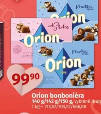 COOP TIP Orion bonboniéra nabídka