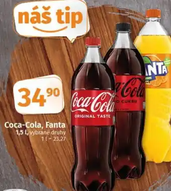 COOP TIP Coca-Cola, Fanta nabídka