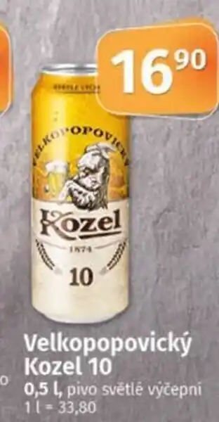 COOP TIP Velkopopovický Kozel 10 nabídka