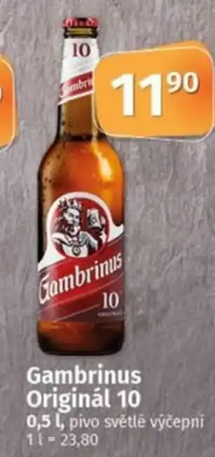 COOP TIP Gambrinus Originál 10 nabídka