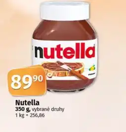 COOP TIP Nutella nabídka