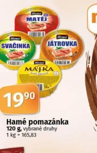 COOP TIP Hamé pomazánka nabídka