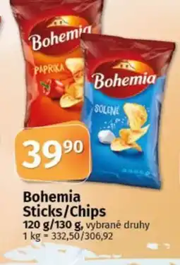 COOP TIP Bohemia Sticks/Chips nabídka