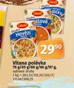 COOP TIP Vitana polévka nabídka