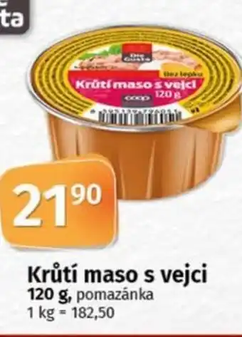 COOP TIP Krůtí maso s vejci nabídka