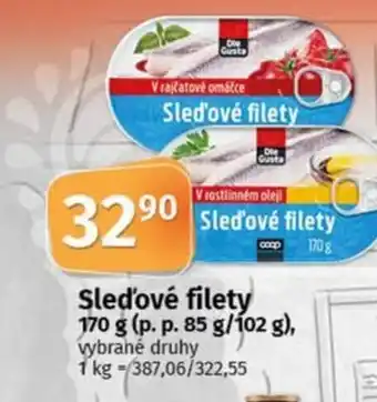 COOP TIP Sled'ové filety nabídka