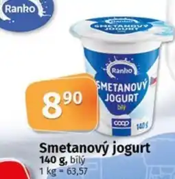 COOP TIP Smetanový jogurt nabídka