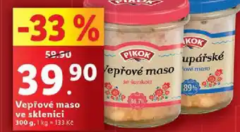 Lidl Vepřové maso ve sklenici nabídka