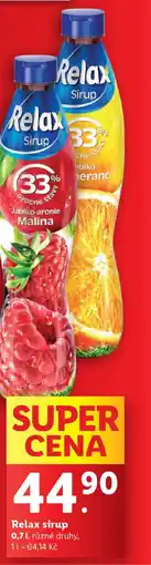 Lidl Relax sirup nabídka
