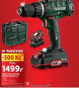 Lidl Sada s aku vrtacím šroubovákem 20 v nabídka