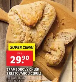 Lidl Bramborový chléb s restovanou cibulí nabídka