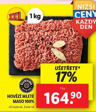 Lidl Hovězí mleté maso 100% nabídka