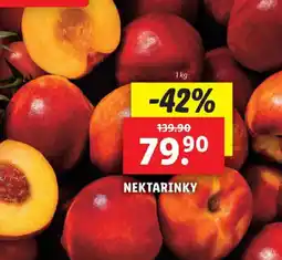 Lidl Nektarinky nabídka