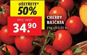 Lidl Cherry rajčata nabídka