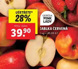 Lidl Jablka červená nabídka