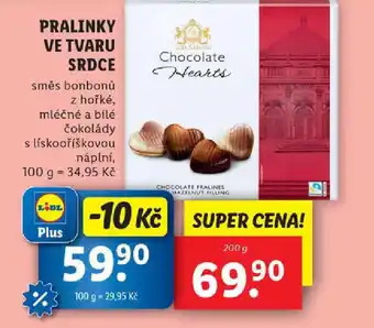 Lidl Pralinky ve tvaru srdce nabídka