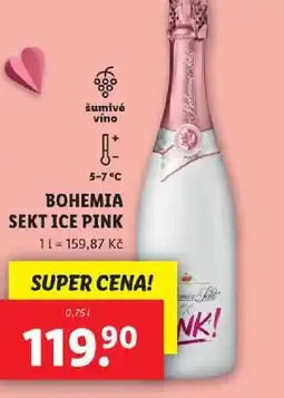 Lidl Bohemia sekt ice pink nabídka