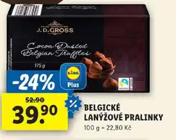 Lidl Belgické lanýžové pralinky nabídka