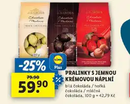 Lidl Pralinky s jemnou krémovou náplní nabídka