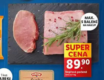 Lidl Vepřová pečeně nabídka