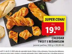 Lidl Cheddar twist s bešamelem nabídka