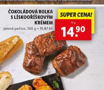 Lidl Čokoládová rolka s lískooříškovým krémem nabídka