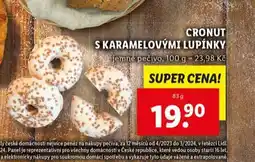 Lidl Cronut s karamelovými lupínky nabídka