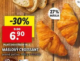 Lidl Máslový croissant nabídka