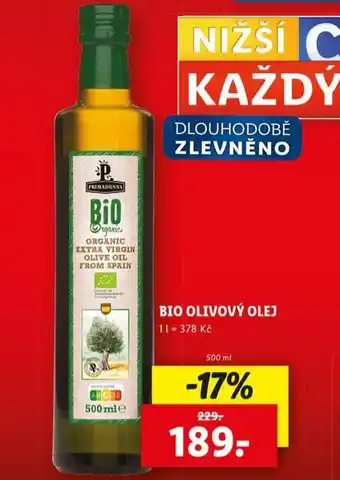 Lidl Bio olivový olej nabídka