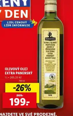 Lidl Olivový olej extra panenský nabídka