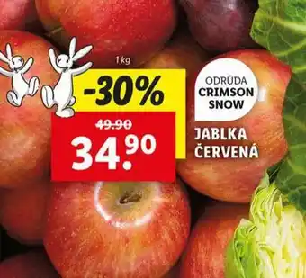 Lidl Jablka červená nabídka