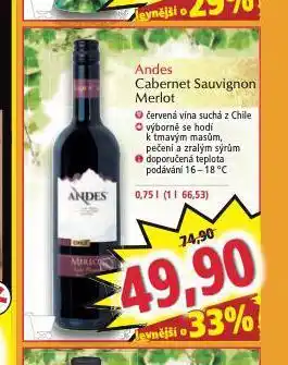 Norma Andes cabernet sauvignon nabídka