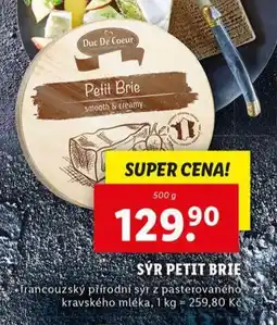 Lidl Sýr petit brie nabídka