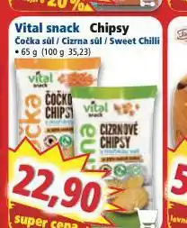 Norma Vital snack chipsy nabídka