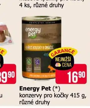 Teta Energy pet konzervy pro kočky nabídka