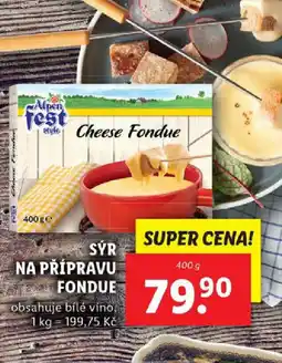 Lidl Sýr na přípravu fondue nabídka