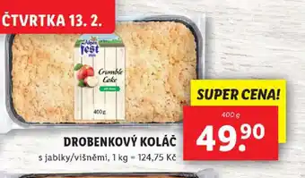 Lidl Drobenkový koláč nabídka