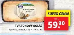 Lidl Tvarohový koláč nabídka