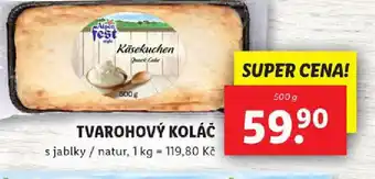 Lidl Tvarohový koláč nabídka