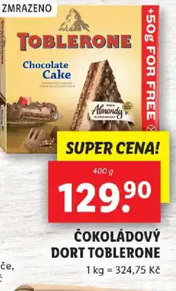 Lidl Čokoládový dort Toblerone nabídka