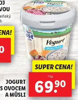 Lidl Jogurt sovocem a müsli nabídka