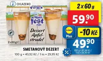 Lidl Smetanový dezert nabídka