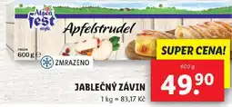 Lidl Jablečný závin nabídka