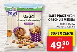 Lidl Směs pražených ořechů s medem nabídka