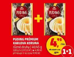 Penny Market PUDING PRÉMIUM KARLOVA KORUNA různé druhy, 40/45 g nabídka