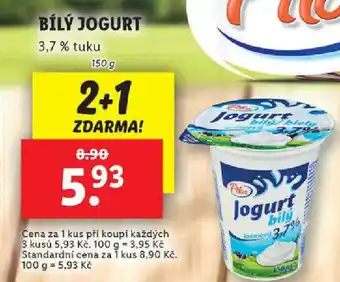 Lidl PILOS Bílý jogurt nabídka