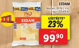 Lidl PILOS Eidam nabídka