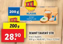 Lidl Jemný tavený sýr nabídka