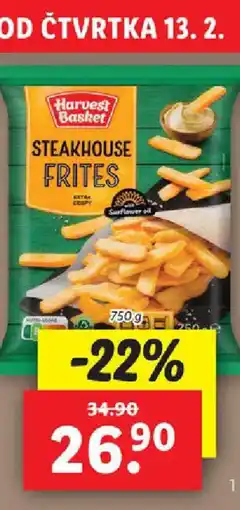 Lidl Hranolky steakhouse nabídka