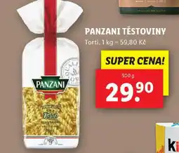 Lidl PANZANI Těstoviny nabídka
